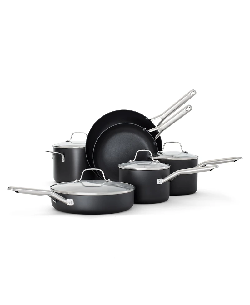 Calphalon Hard-Anodized Nonstick 10-Piece Cookware Set