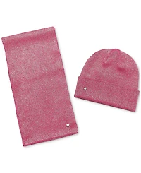 Kate Spade New York Women's Metallic Beanie & Scarf Boxed Gift Set