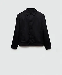 Mango Men's Linen Blend Jacket