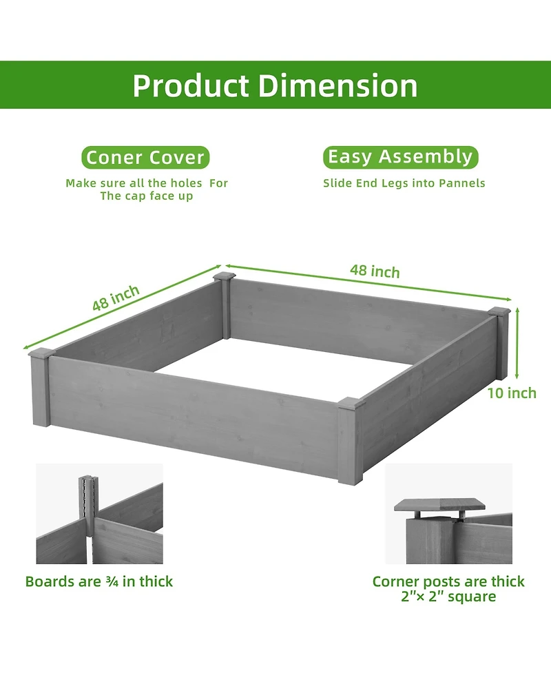 Streamdale Furniture Easy-To-Assemble Planter Box Set Up in 20 Minutes, Sturdy and Spacious