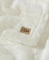 Ugg Valor Textured Faux Fur Throw, 50" x 70"