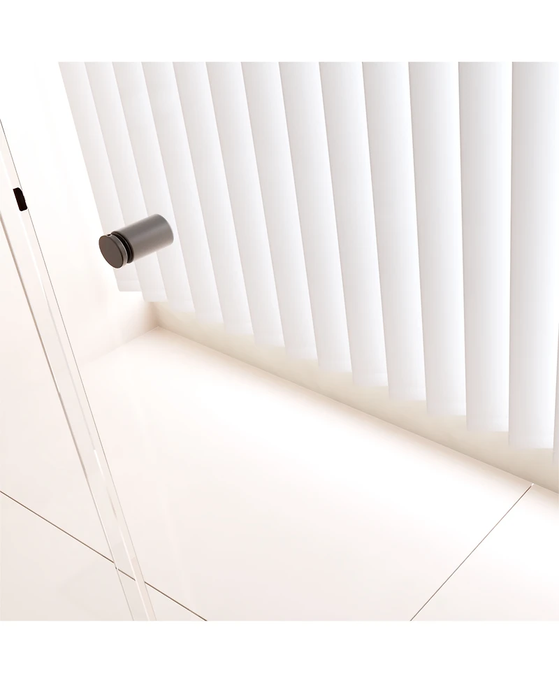 Streamdale Furniture Semi-Frameless Double Bypass Sliding Shower Door with Tempered Glass