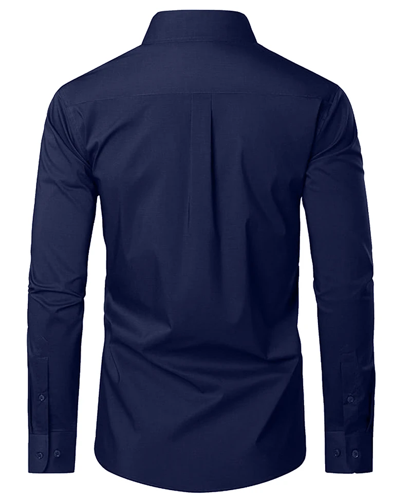 Blue Ice Men's Long Sleeve Classic Dress Shirt