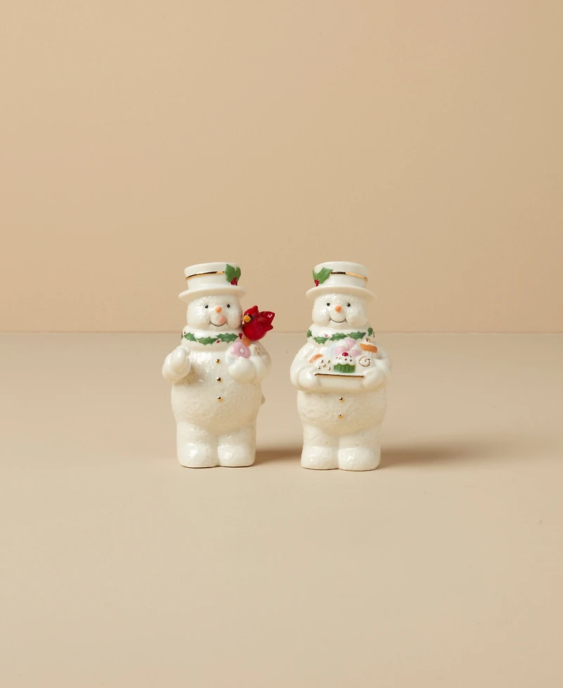 Lenox Snowman Salt & Pepper Shaker Set