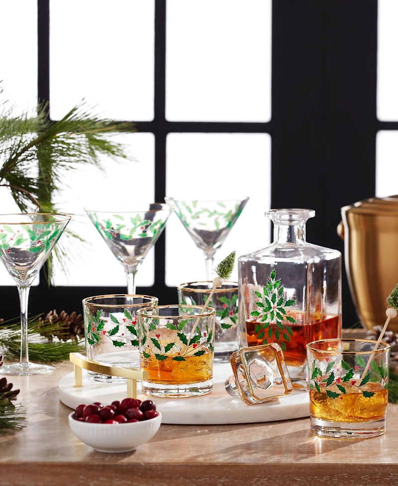 Lenox Holiday 5 Piece Whiskey Set