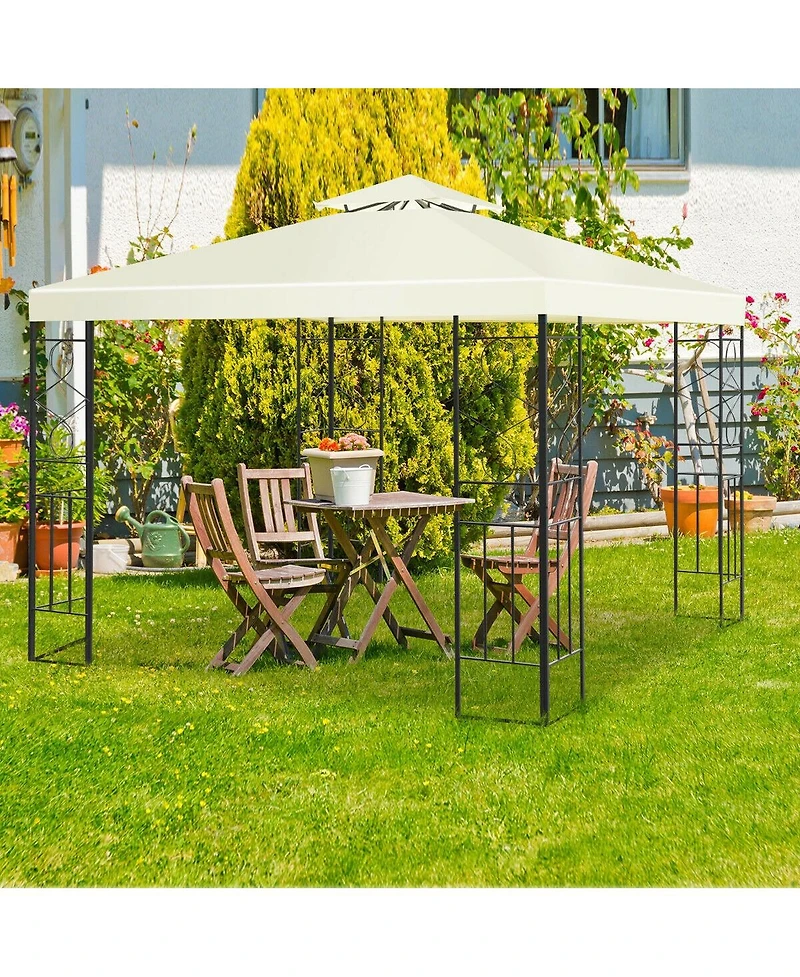 Vebreda 2 Tiers 10 x 10 Feet Patio Gazebo Canopy Tent