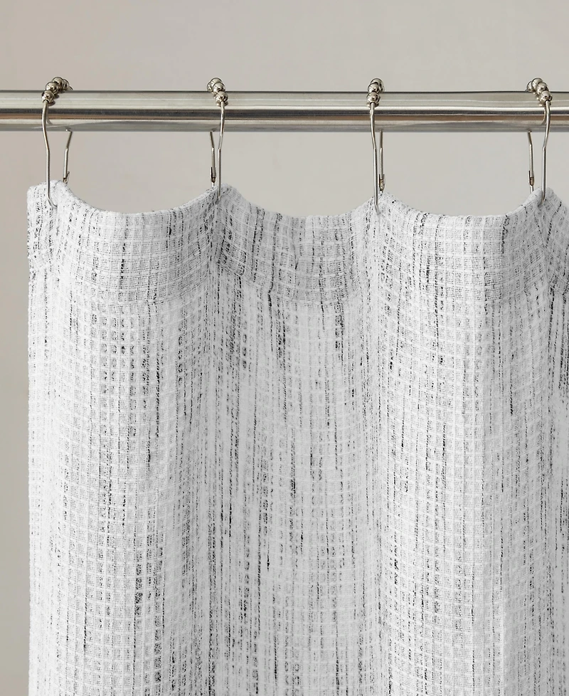 Calvin Klein Speckled Waffle Shower Curtain, 70" x 72"