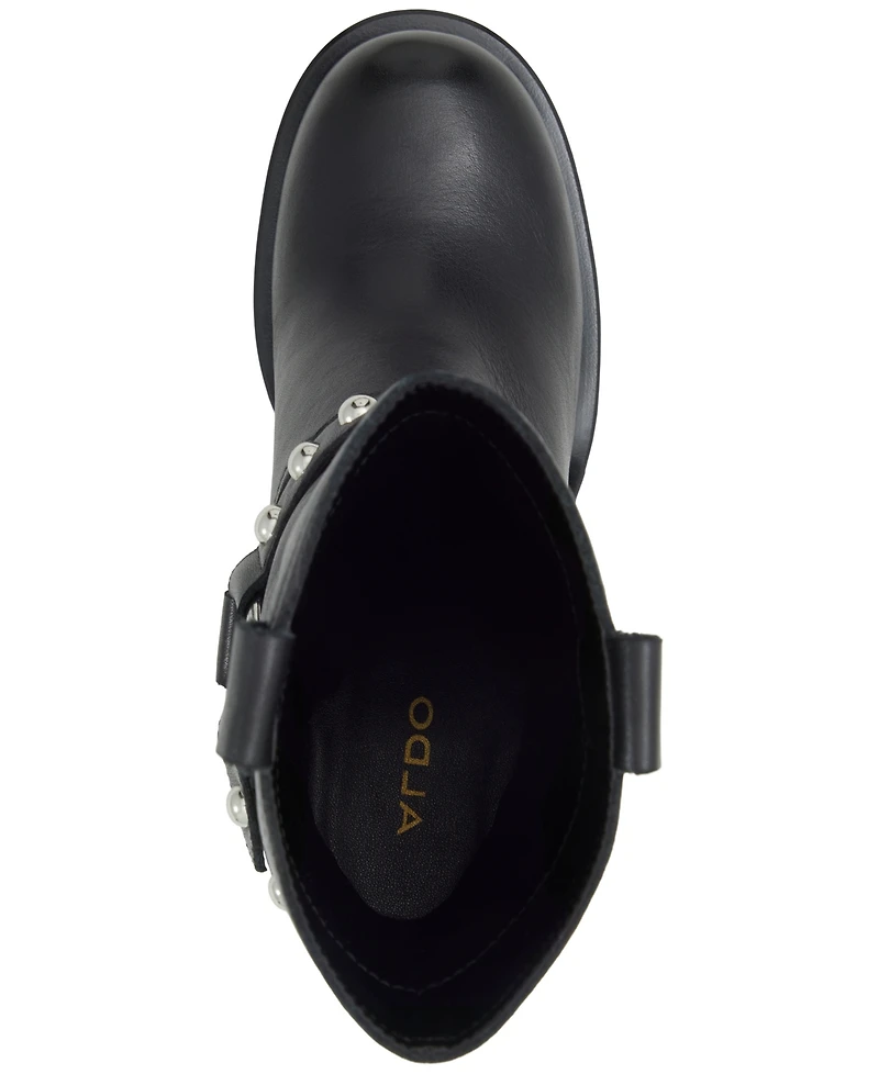 Aldo Women's Albai Motorcycle Stud Ankle Booties
