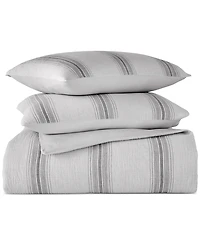 Oake Artisanal Stripe 3-Pc. Duvet Cover Set, Full/Queen, Exclusively at Macy's