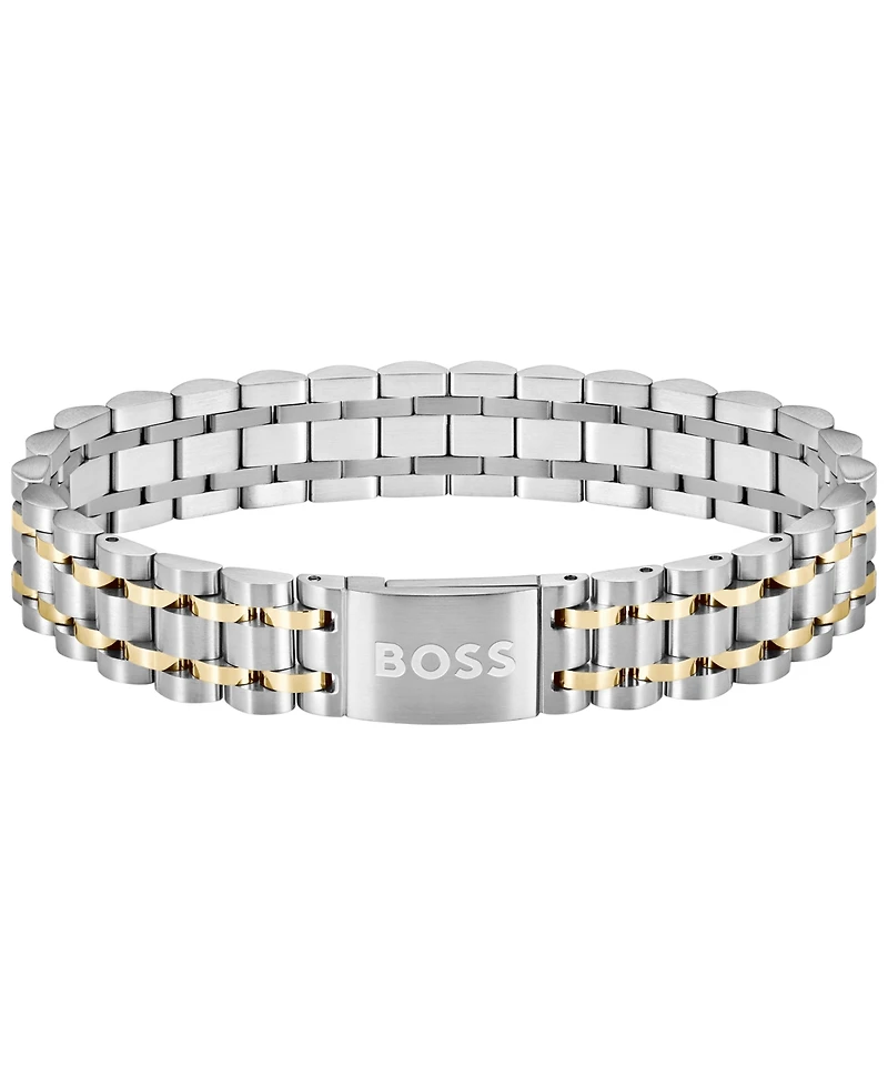 Hugo Boss Men's Owan Two-Tone Stainless-Steel Bracelet