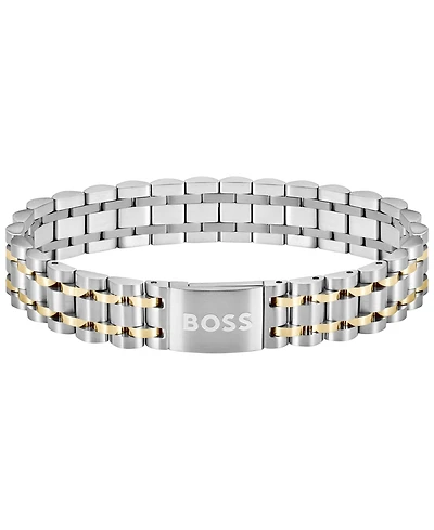 Hugo Boss Men's Owan Two-Tone Stainless-Steel Bracelet