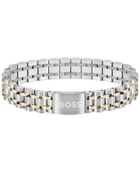 Hugo Boss Men's Owan Two-Tone Stainless-Steel Bracelet