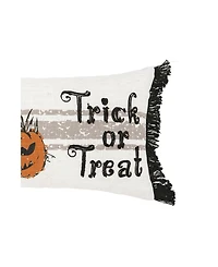 20" x 10" Trick Or Treat Halloween Printed Throw Pillow