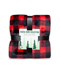 Arkwright Home Arkwright Rustic Home Buffalo Plaid Throw Blanket, 50x70, Color Options