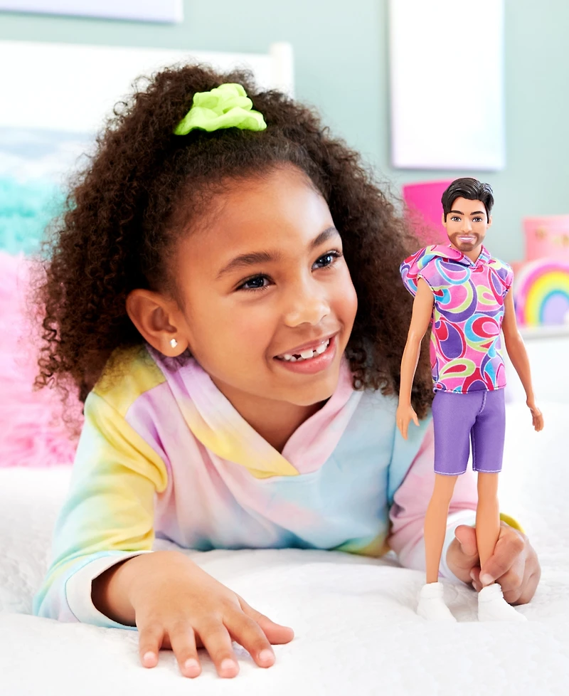 Barbie Fashionistas 65th Anniversary Ken Doll 227, Brunette Fashion Doll with Totally Hair-Inspired Look