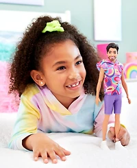 Barbie Fashionistas 65th Anniversary Ken Doll 227, Brunette Fashion Doll with Totally Hair-Inspired Look