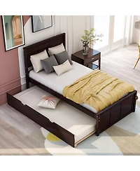 Streamdale Platform Bed With Twin Trundle, Frame