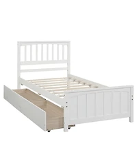 Streamdale Twin Size Platform Bed With Two Drawers
