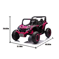 Streamdale 24V Kids' Utv with Remote and Safety Features