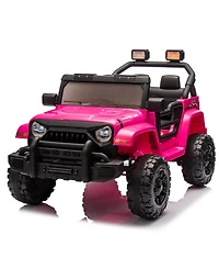 Streamdale Furniture 12V Kids Electric Ride-On Car w/ Remote, Music, Suspension, Headlights