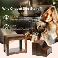 Streamdale Furniture Multi-Level Pet Bed with Removable Step and Cushion