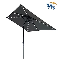 Streamdale 10' x 6.5' Solar Led Patio Umbrella
