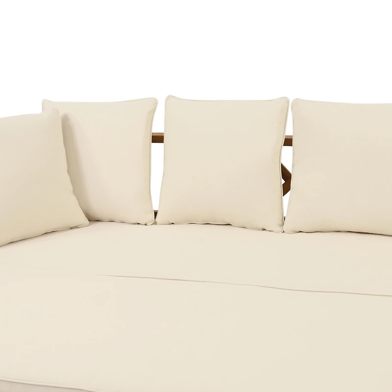 Escape Outdoors with Our Versatile Acacia Wood Daybed