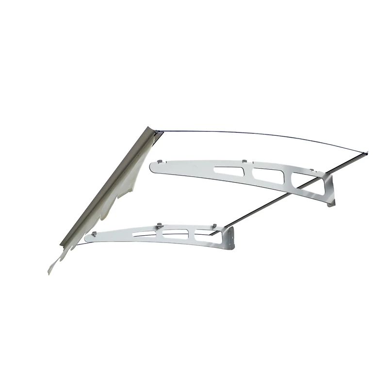 Streamdale 47"x34" Polycarbonate Door Awning with Valance