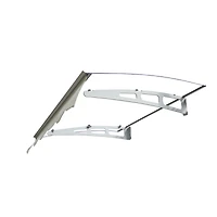 Streamdale 47"x34" Polycarbonate Door Awning with Valance