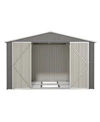 Streamdale 10x8FT All-Weather Metal Storage Shed with Lockable Doors