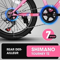 Streamdale Furniture 20" Kids Bike: 7-Speed, Disc Brake, Front Suspension