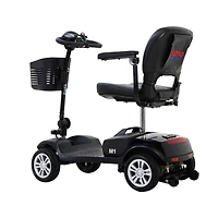 Streamdale Furniture Compact Travel Mobility Scooter: 300W Motor, 300lbs Capacity, Gloss Black