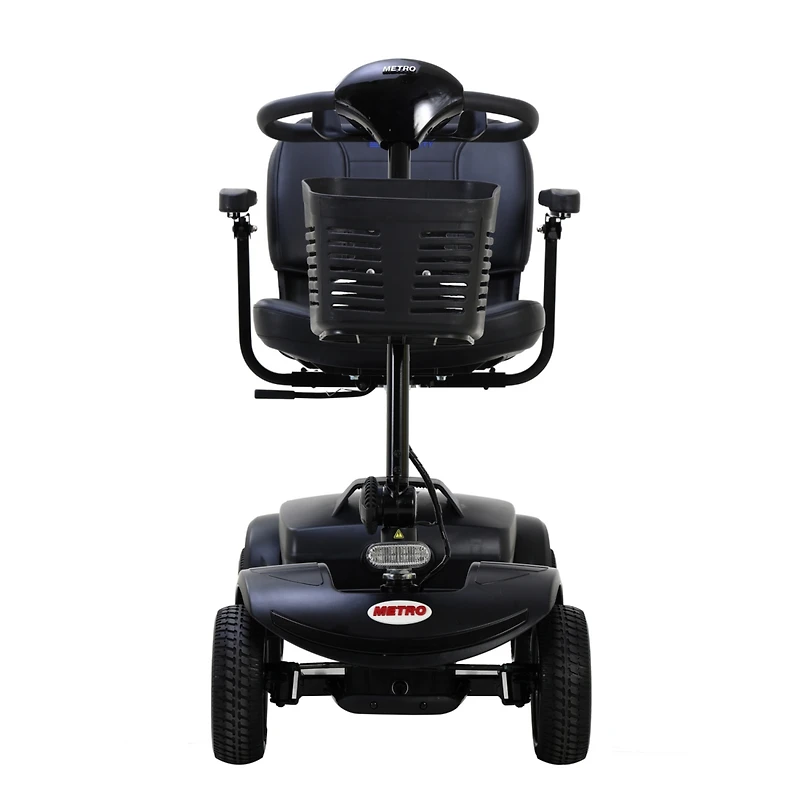 Streamdale Furniture Compact Travel Mobility Scooter: 300W Motor, 300lbs Capacity, Gloss Black