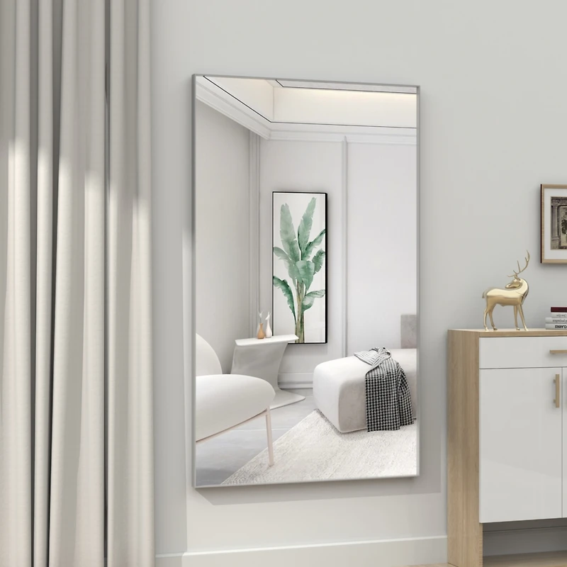 60x36" Oversized Rectangle Mirror with Removable Tray