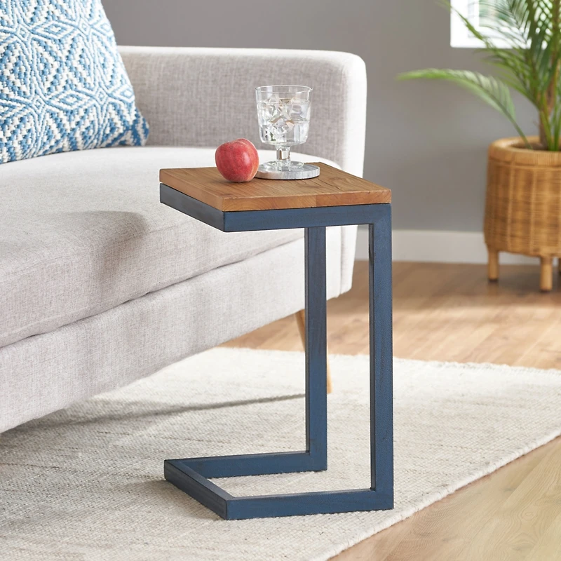 Simplie Fun Firwood Antique C-Shaped Accent and Storage Tables (3-Pack Nesting Tables)