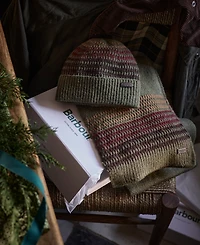 Barbour Men's Branton 2-Pc. Stripe Beanie & Scarf Set