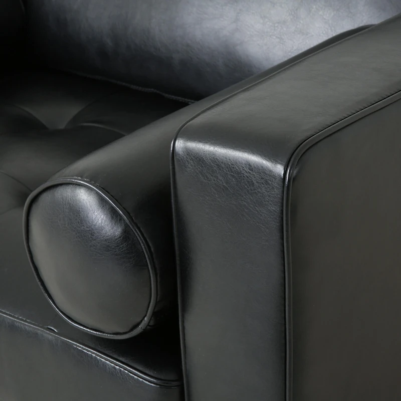 Streamdale Sophisticated Faux Leather Chair with Relaxing Comfort