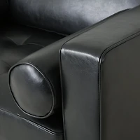 Streamdale Sophisticated Faux Leather Chair with Relaxing Comfort