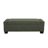 Streamdale Stylish Fabric Storage Ottoman with Flip-Lid Top