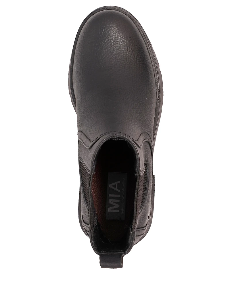 Mia Women's Irie Pull On Block-Heel Chelsea Booties