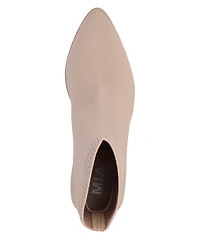 Mia Women's Draxton Block-Heel Knit Dress Booties