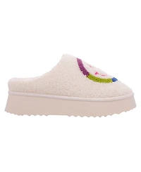 Mia Women's Icicle Slip-On Cozy Shearling Platform Slippers