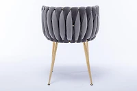 Streamdale Velvet Dining Chair (Set of 2), Modern Ivory