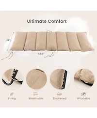 Skonyon Adjustable Metal Zero Gravity Lounge Chair with Removable Cushion and Cup Holder Tray