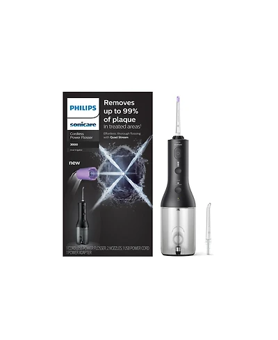 Philips Sonicare Black Cordless Power Flosser 3000