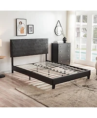 Streamdale Queen Pu Upholstered Platform Bed Frame