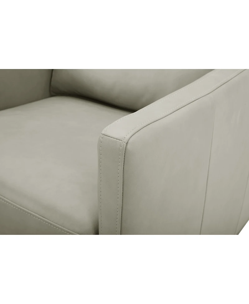 Clasea Leather Swivel Chair, Created for Macy's