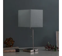 Streamdale 21.5-Inch Aston Square Table Lamp with Charging Station