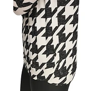 Andrew Marc Sport Women's Printed Cowlneck Drop-Shoulder Tunic Top