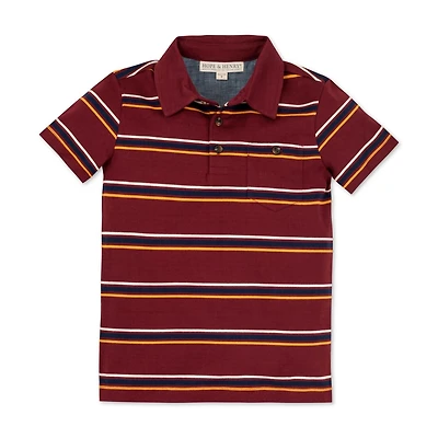 Hope & Henry Boys Short Sleeve Jersey Polo